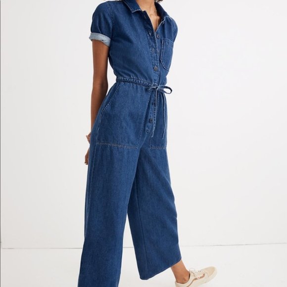 Madewell Blue Denim Jumpsuit - Picture 5 of 8